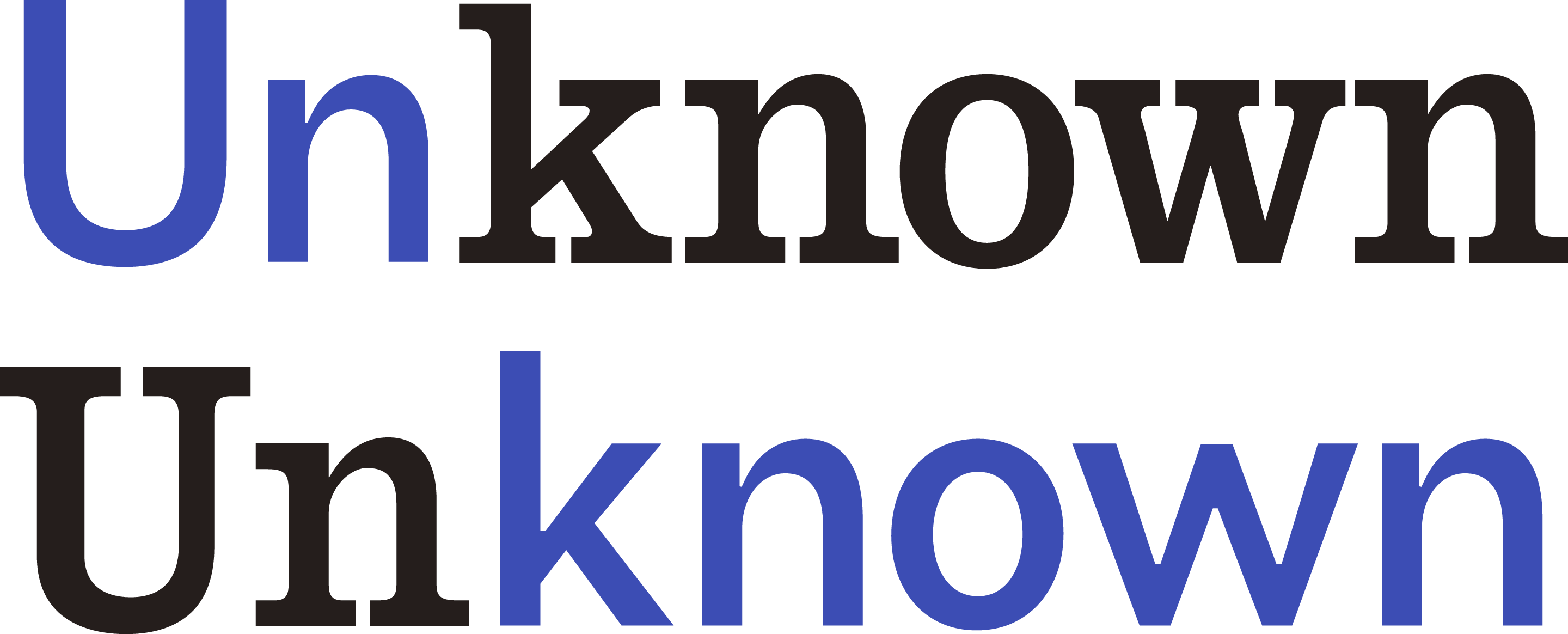 Unknown Unknown